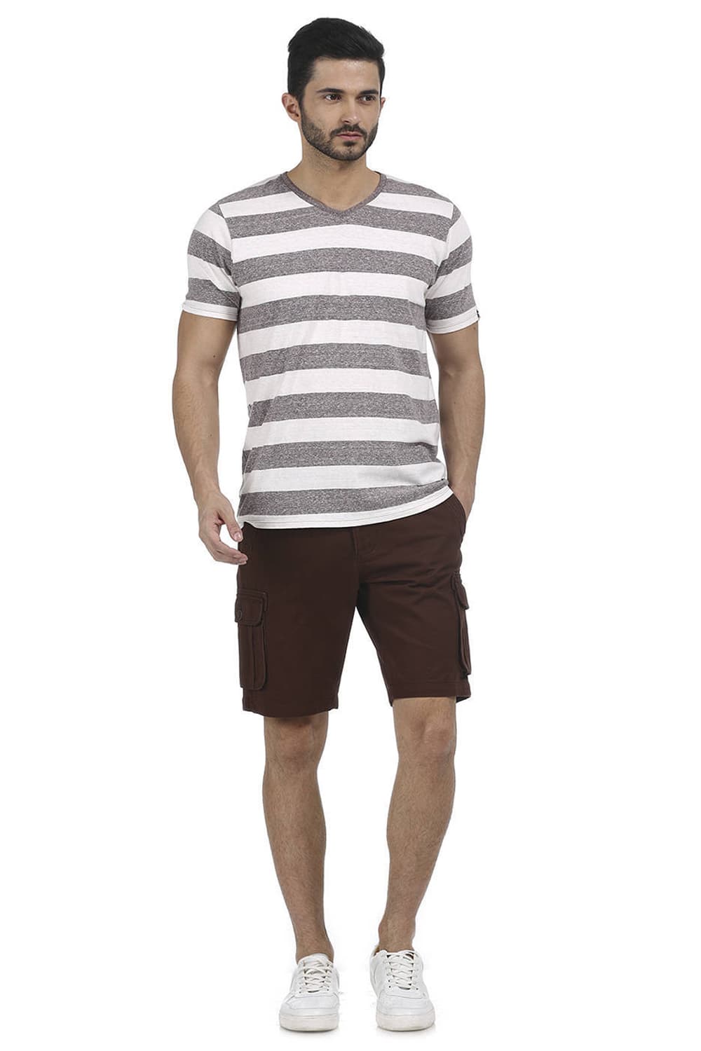 BASICS COMFORT FIT 6 POCKET CARGO SHORTS