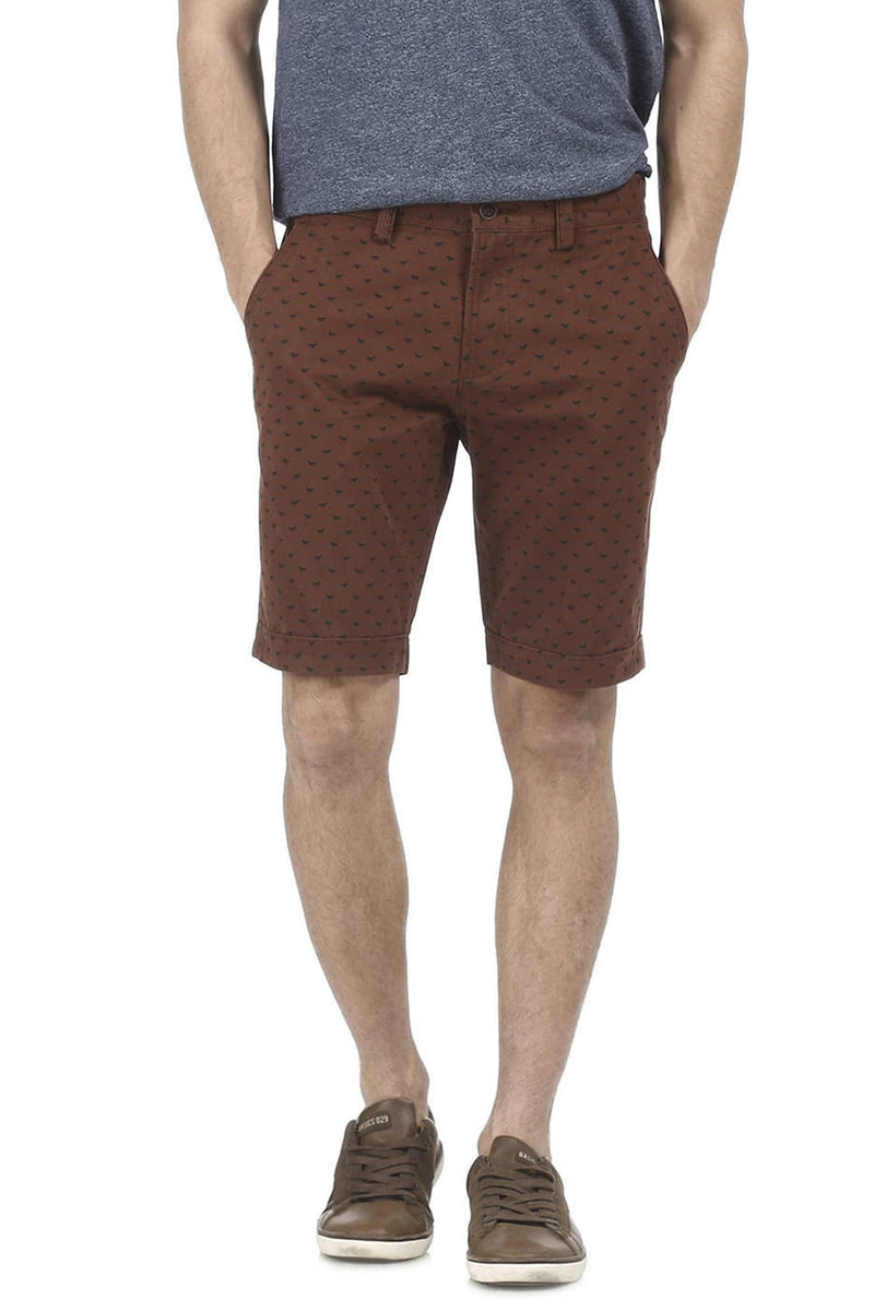 BASICS COMFORT FIT PRINTED SHORTS