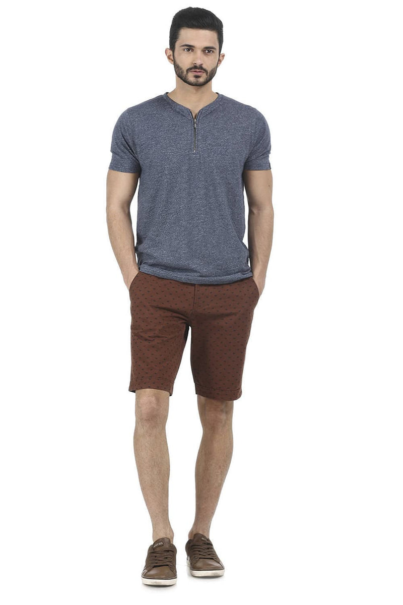 BASICS COMFORT FIT PRINTED SHORTS