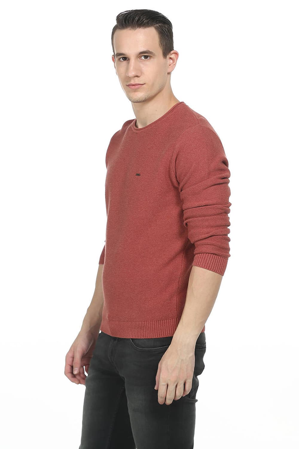 BASICS COMFORT FIT MENS ROLL NECK SWEATER