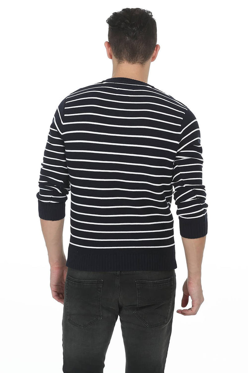 BASICS COMFORT FIT MENS V NECK SWEATER