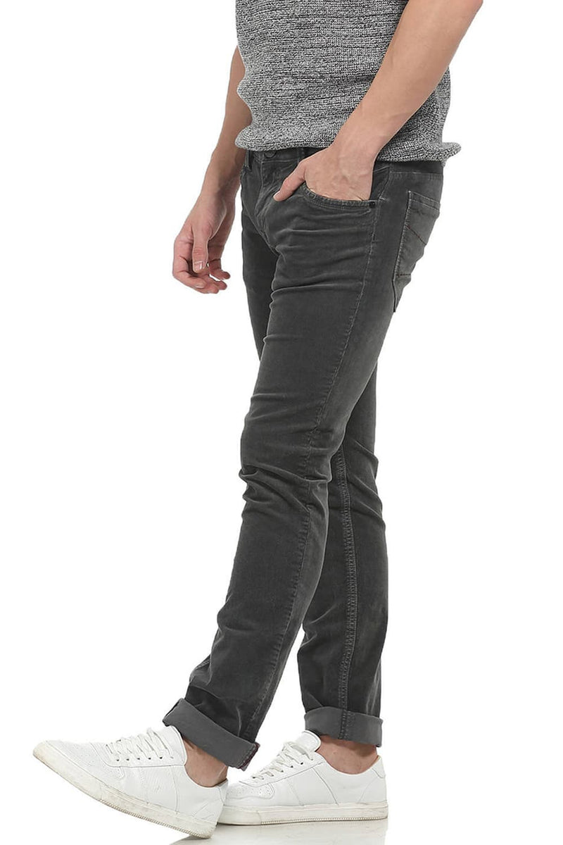 BASICS SKINNY FIT CORDUROY STRETCH TROUSER