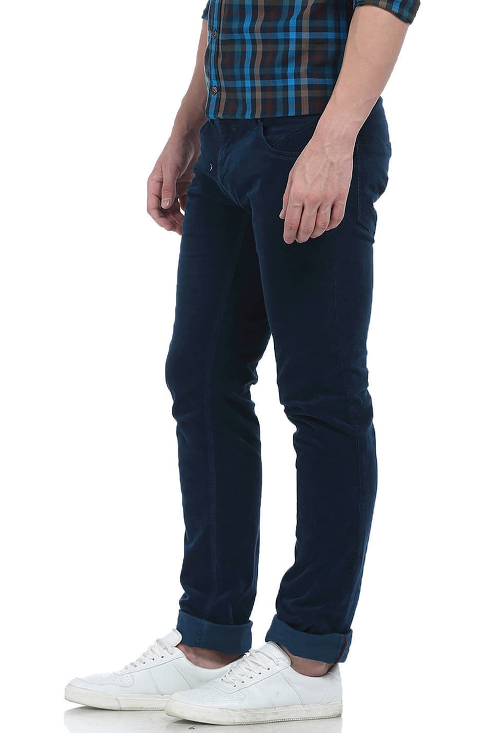 BASICS SKINNY FIT CORDUROY STRETCH TROUSER