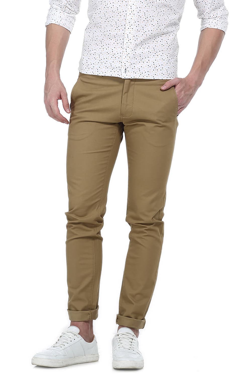 BASICS TAPERED FIT STRUCTURE TROUSER