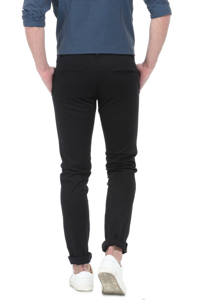 BASICS TAPERED FIT STRETCH TROUSER