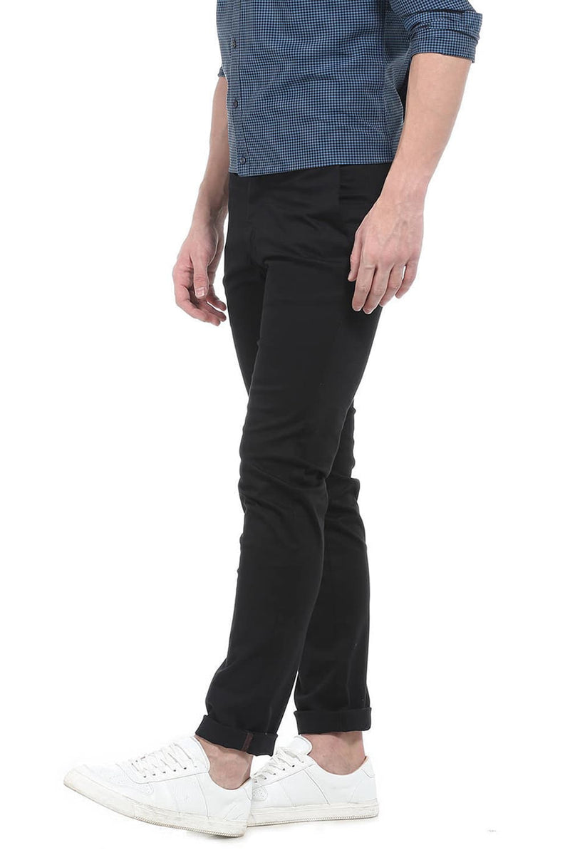 BASICS TAPERED FIT STRETCH TROUSER