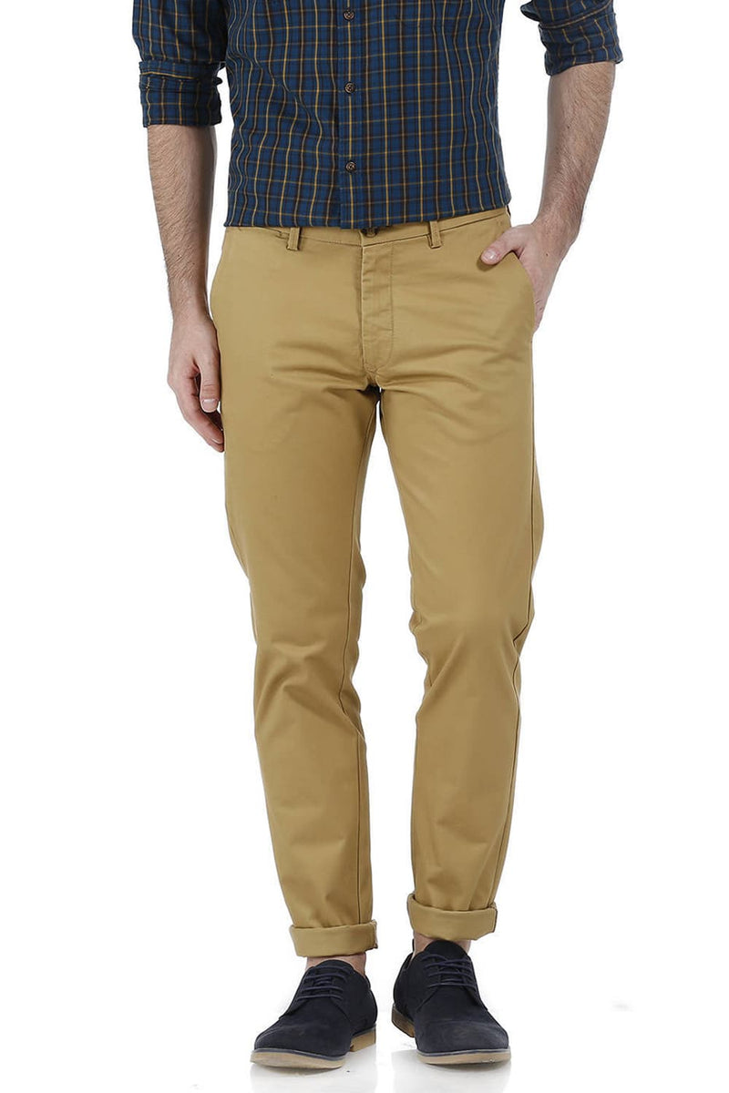 BASICS TAPERED FIT STRETCH TROUSER