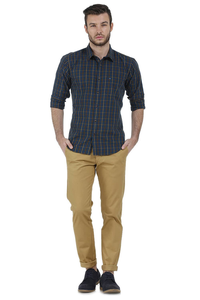 BASICS TAPERED FIT STRETCH TROUSER