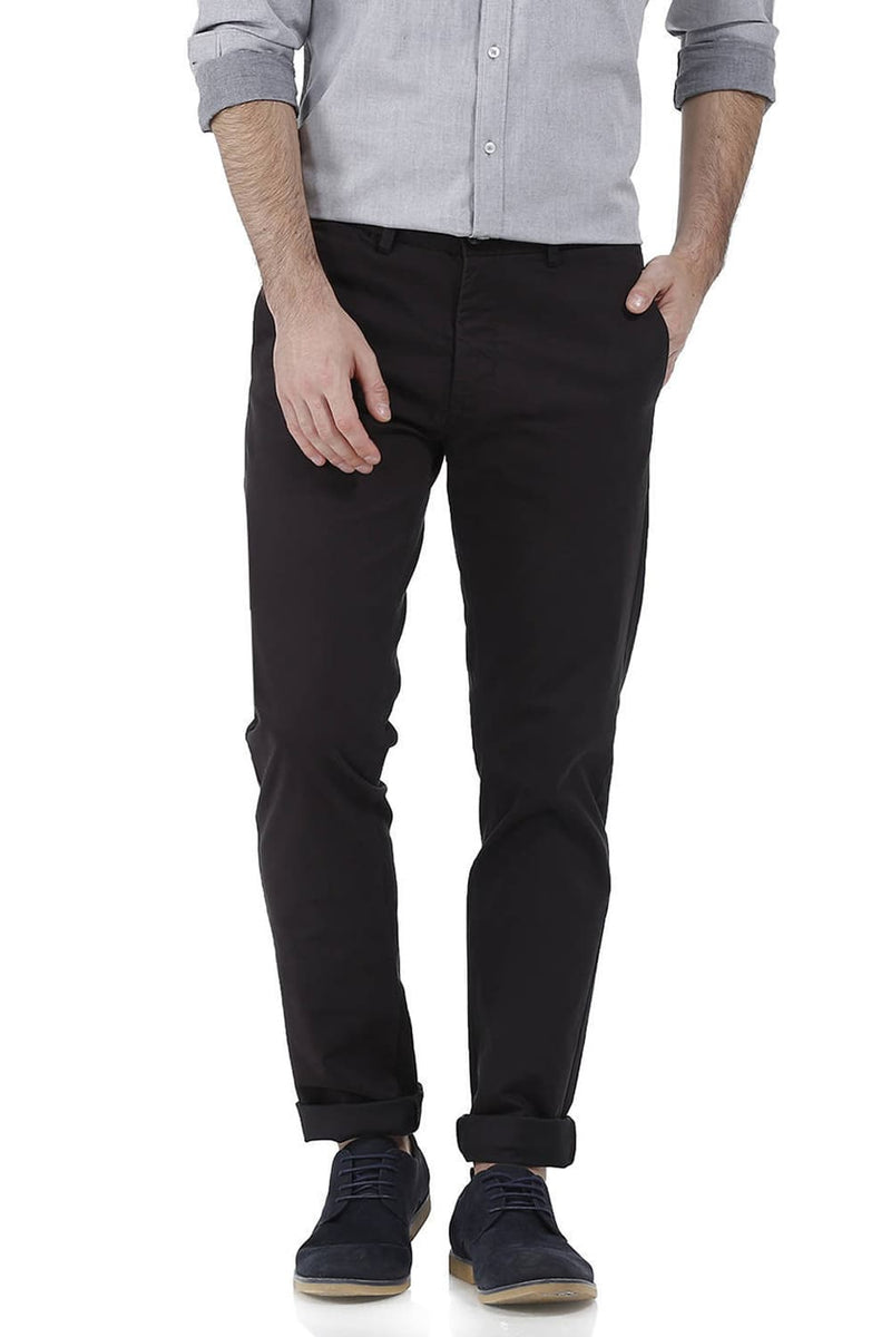 BASICS TAPERED FIT STRETCH TROUSER