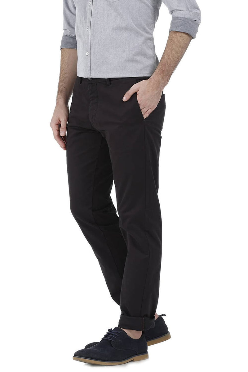 BASICS TAPERED FIT STRETCH TROUSER