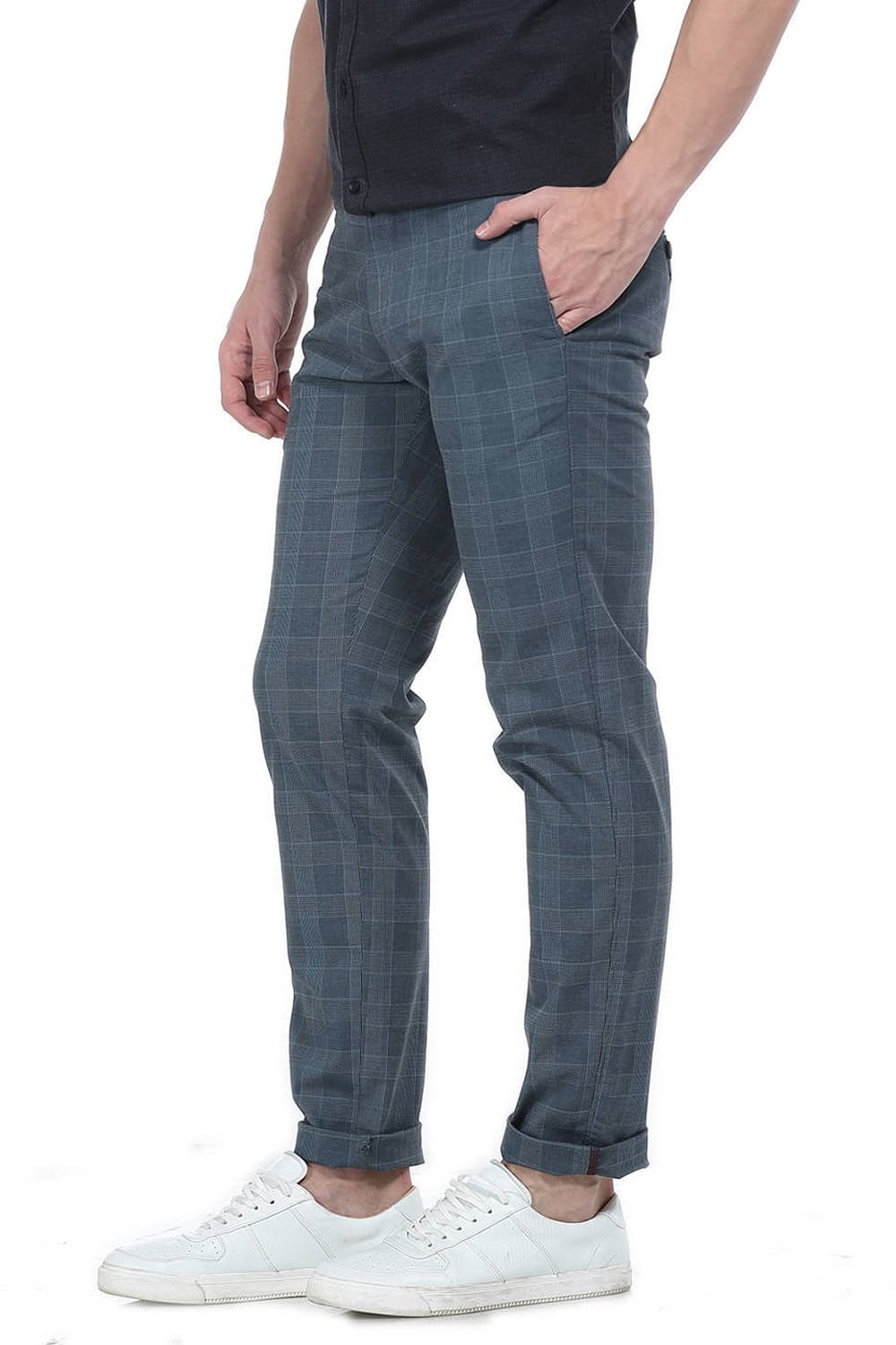 BASICS TAPERED FIT STRUCTURE TROUSER