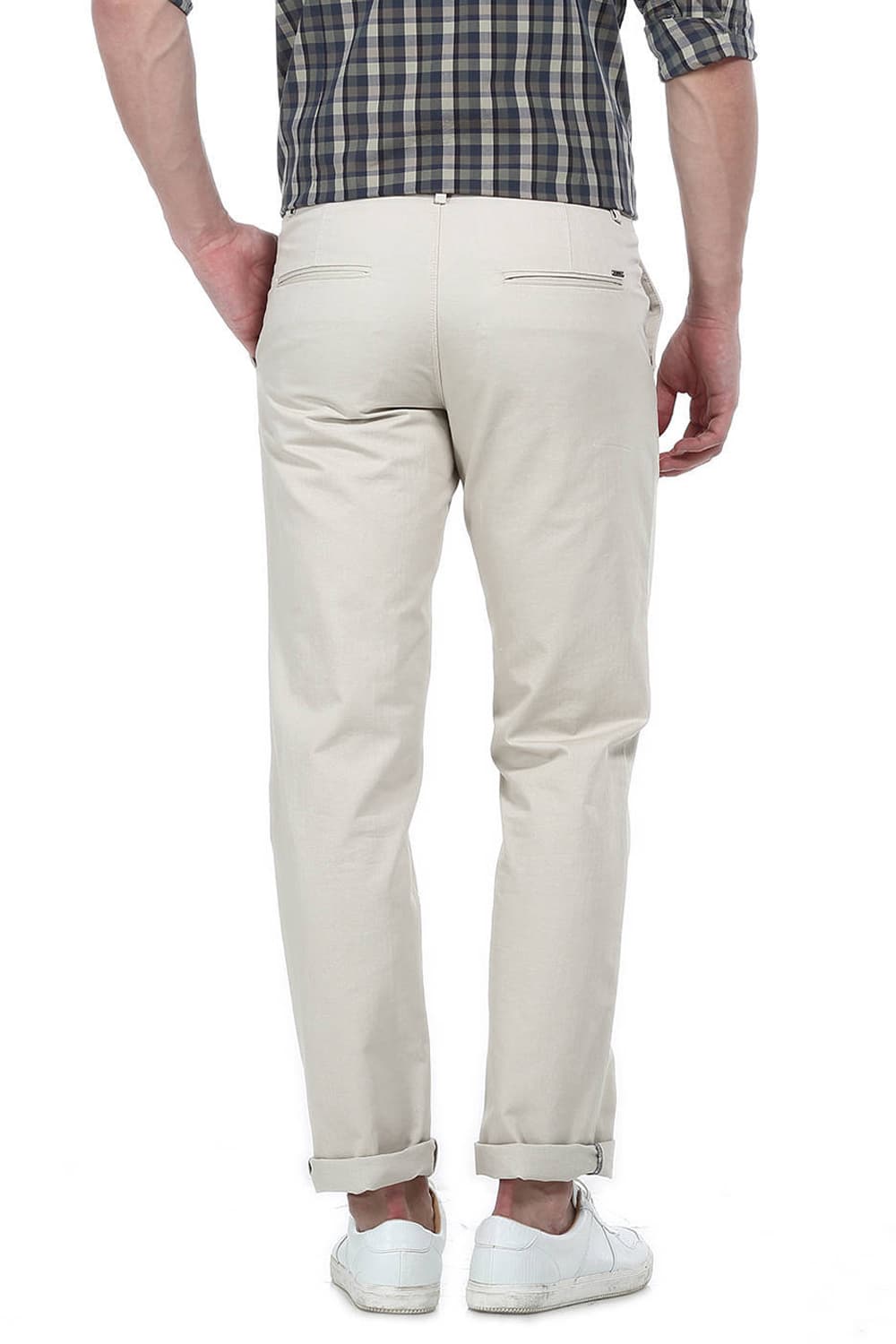 BASICS SLIM FIT COTTON TROUSER