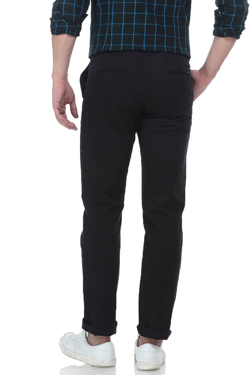 BASICS SLIM FIT COTTON TROUSER