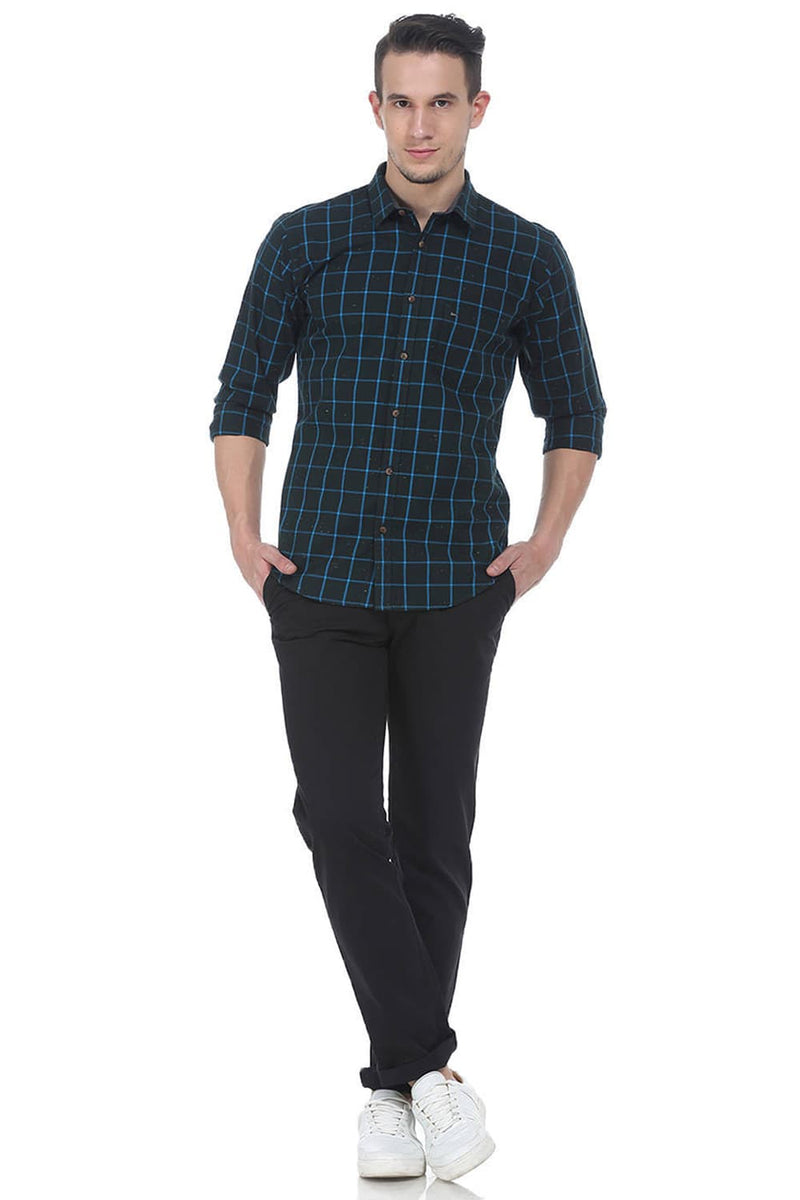 BASICS SLIM FIT COTTON TROUSER