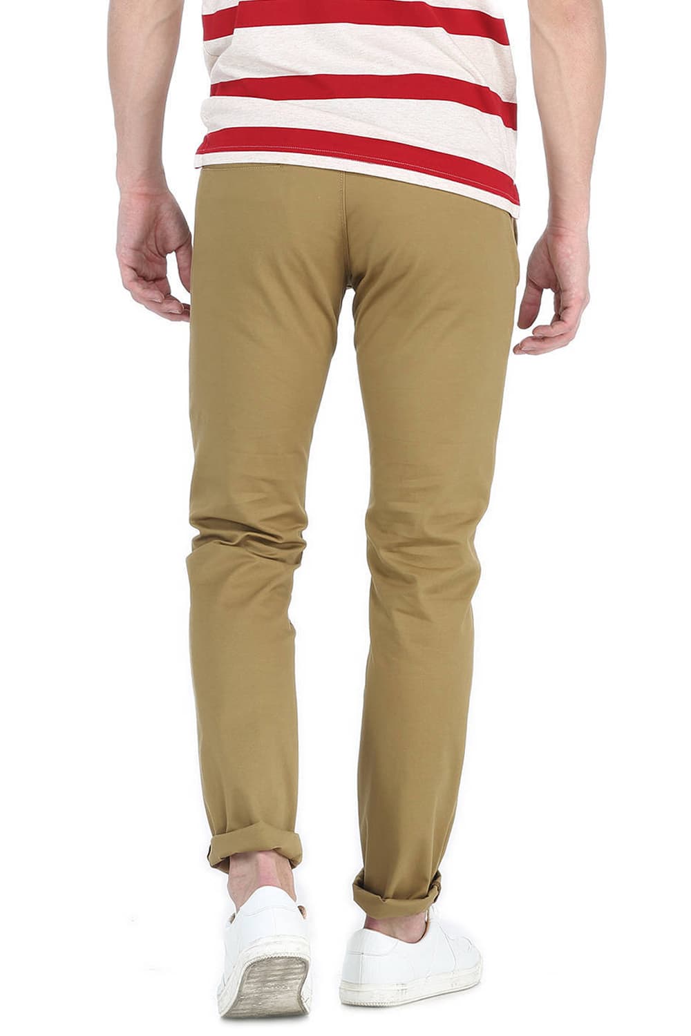 BASICS TAPERED FIT STRETCH TROUSER