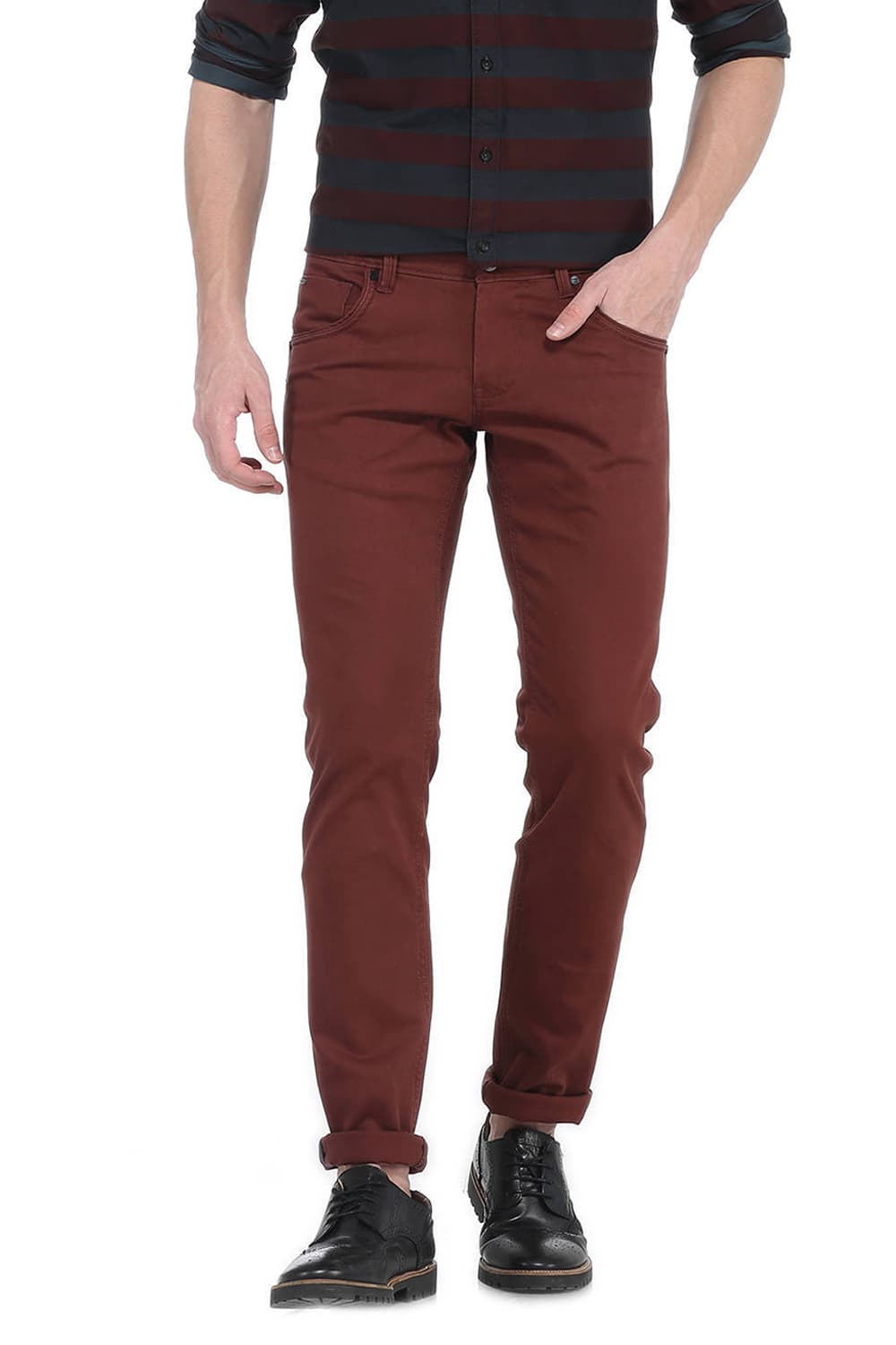 BASICS SKINNY FIT STRETCH TROUSER