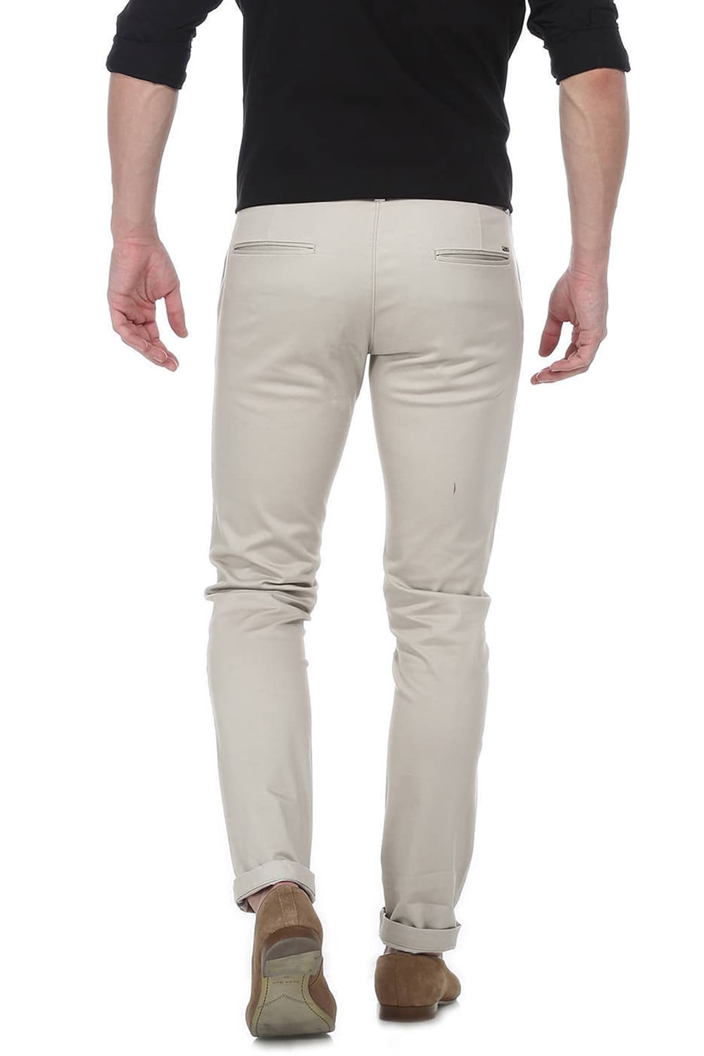 BASICS TAPERED FIT STRETCH TROUSER