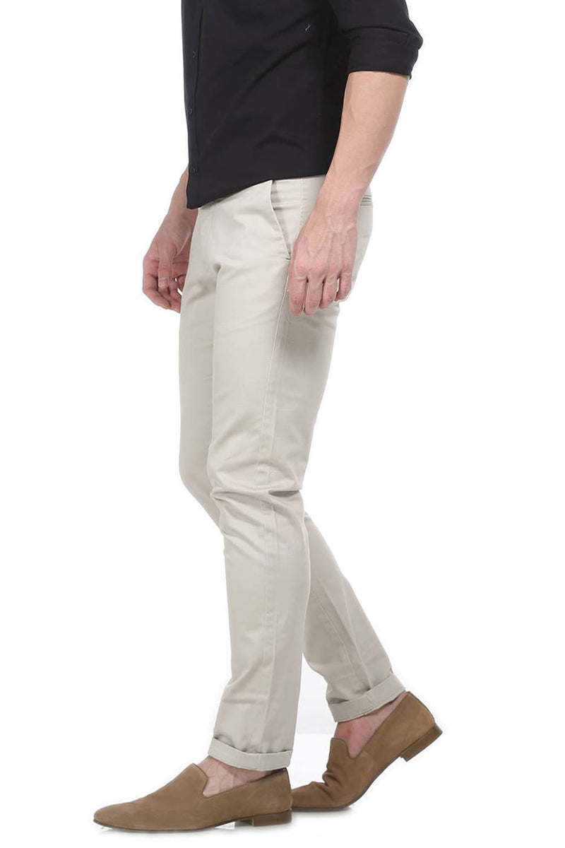 BASICS TAPERED FIT STRETCH TROUSER