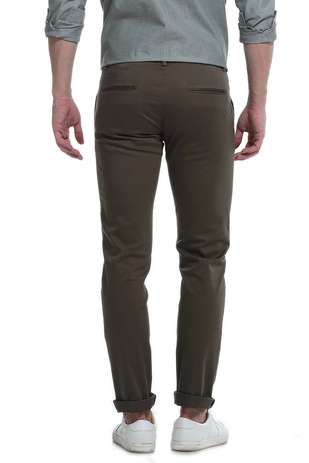 BASICS TAPERED FIT STRETCH TROUSER