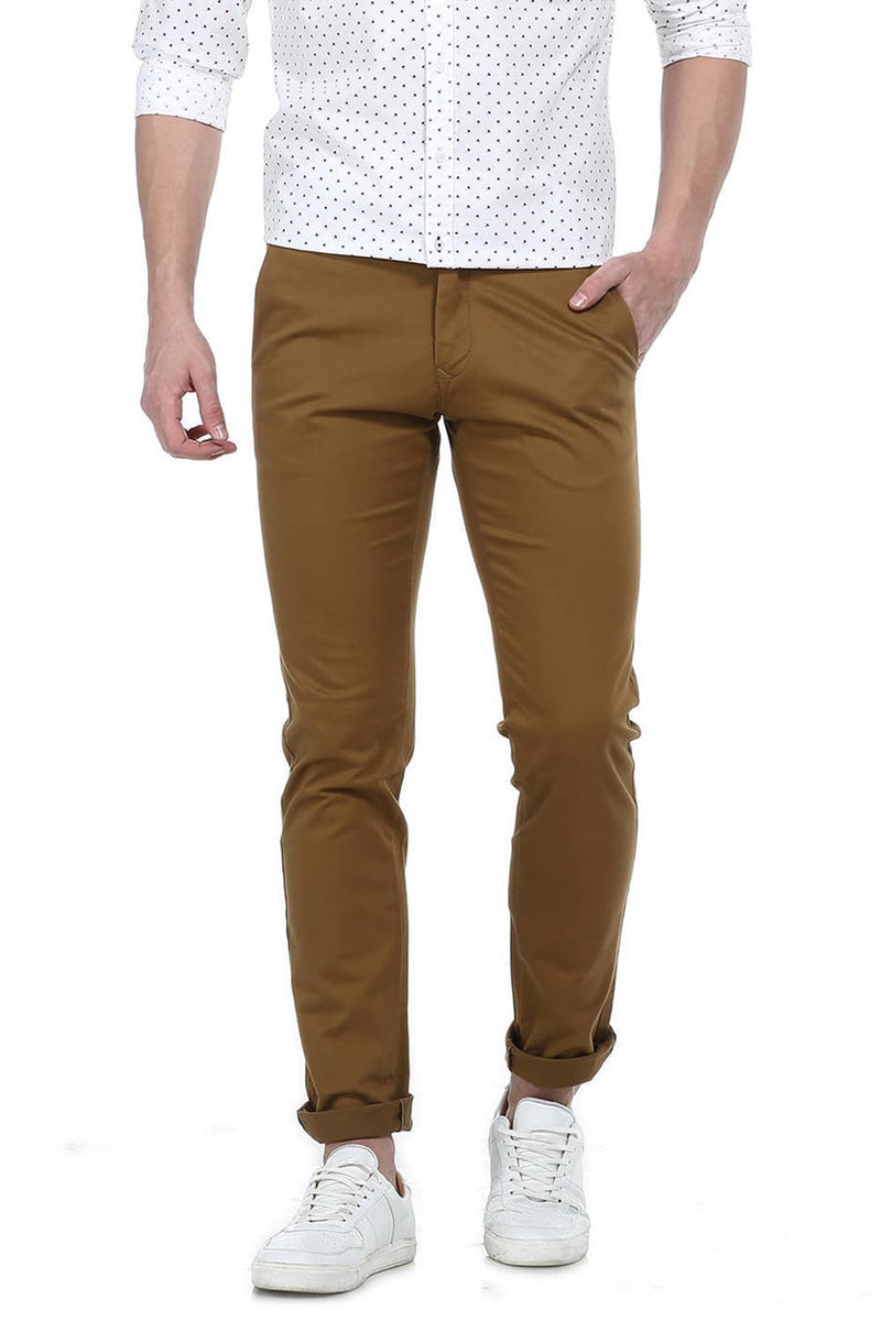 BASICS TAPERED FIT STRETCH TROUSER