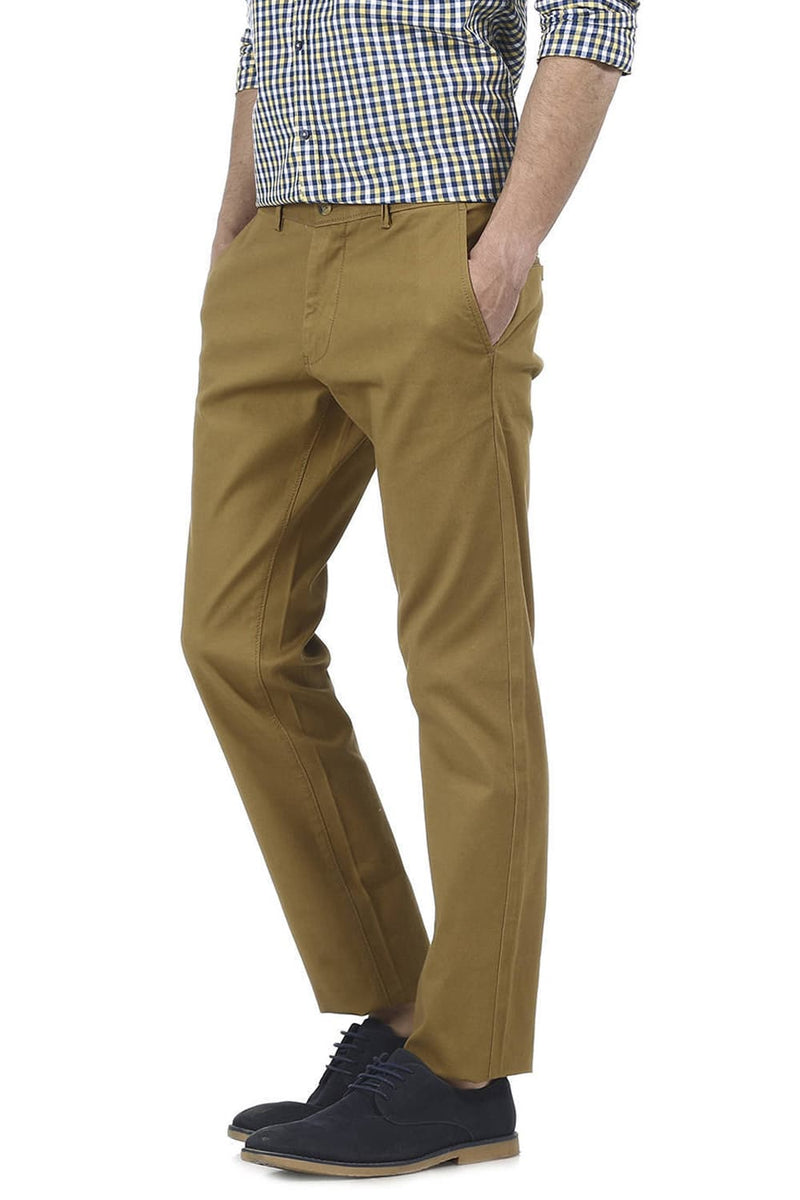 BASICS TAPERED FIT STRETCH TROUSER