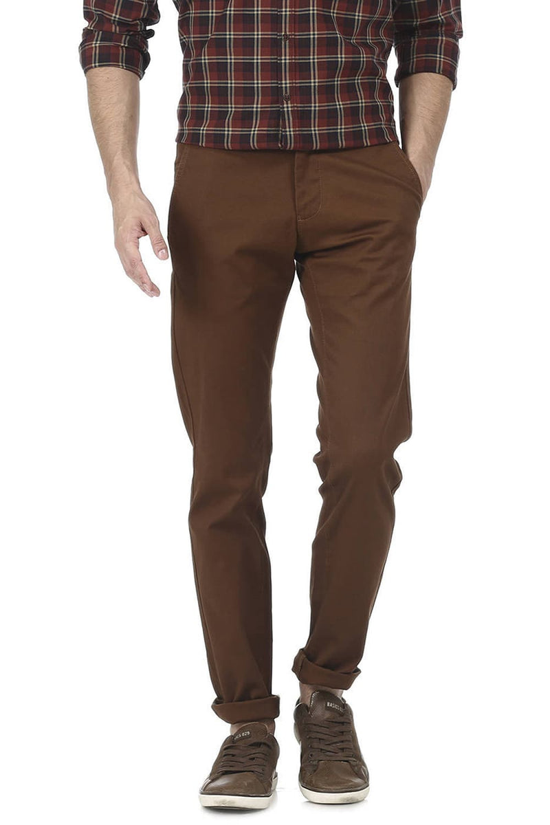 BASICS TAPERED FIT STRETCH TROUSER