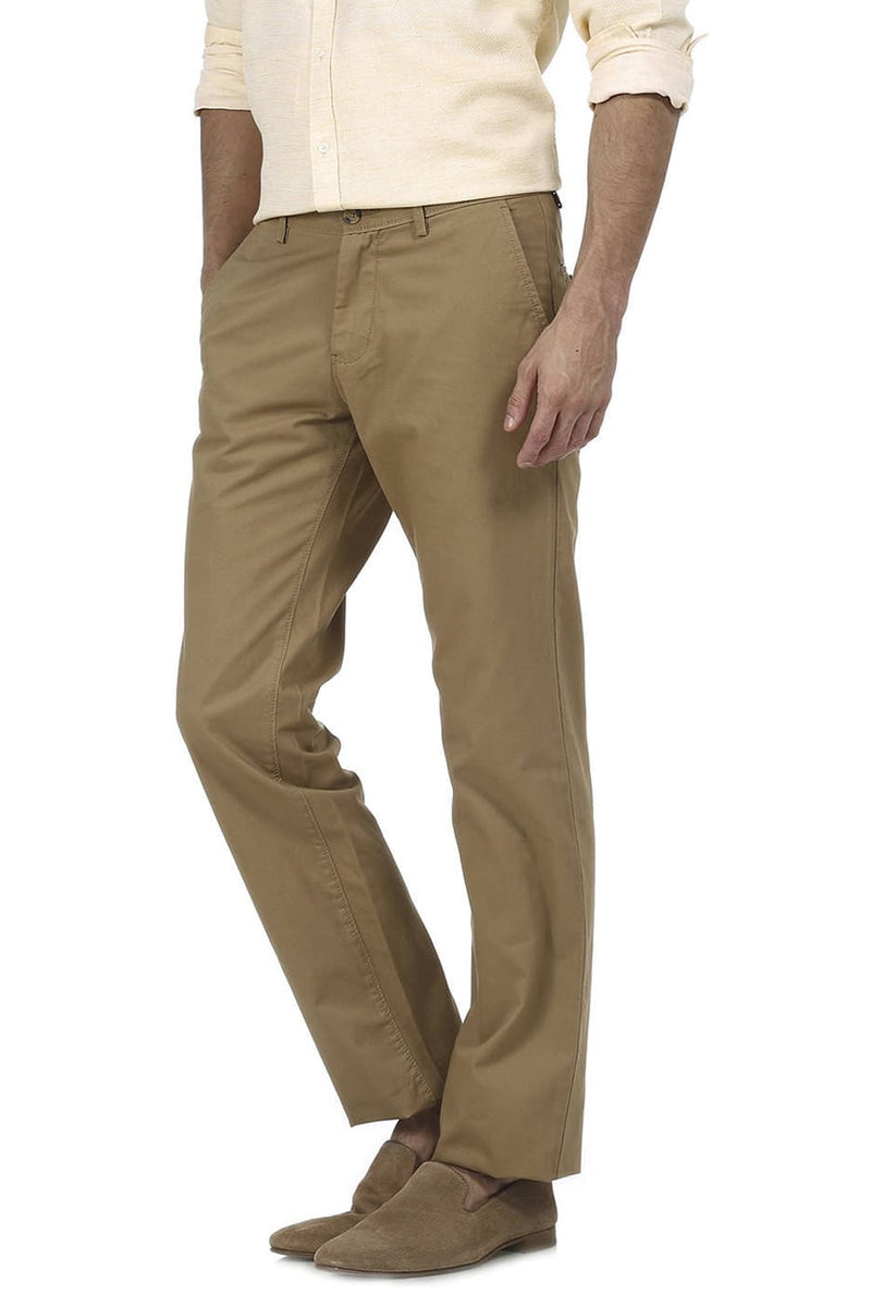 BASICS SLIM FIT STRUCTURE TROUSER