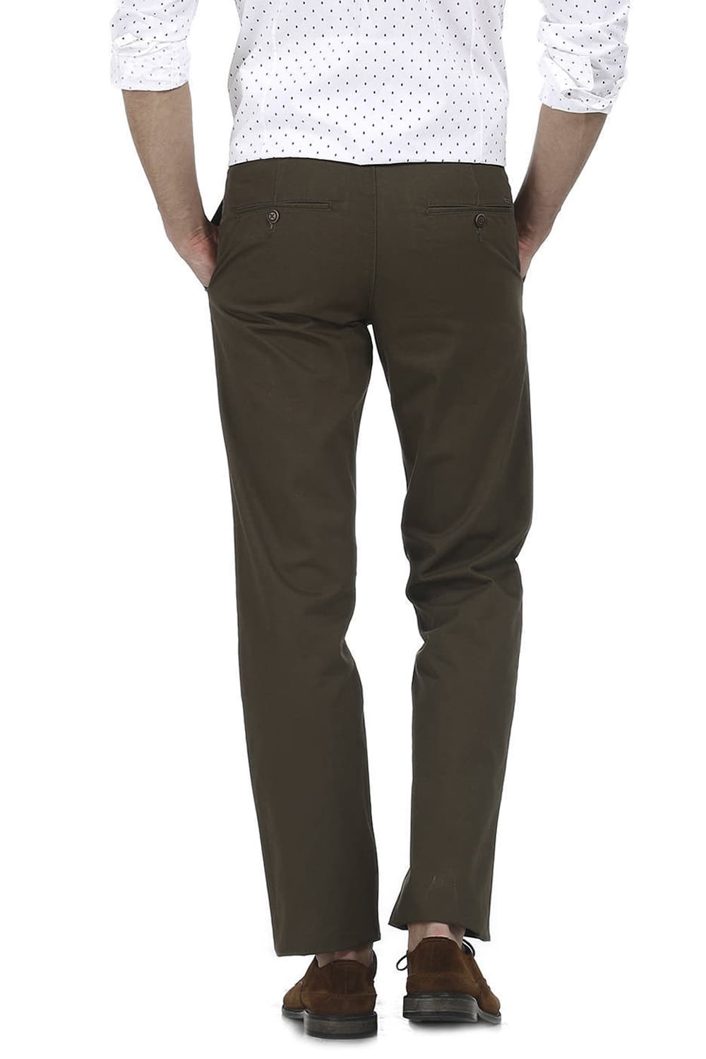 BASICS SLIM FIT STRUCTURE TROUSER