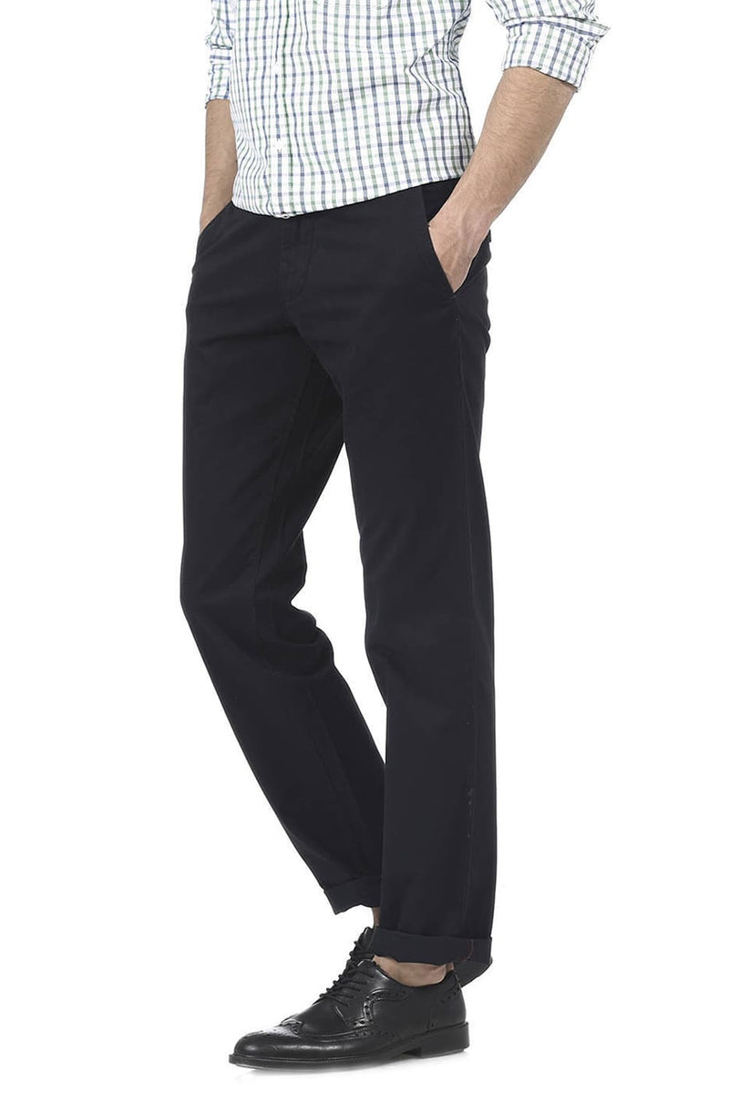 BASICS SLIM FIT STRUCTURE TROUSER