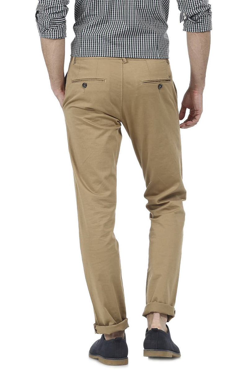 BASICS TAPERED FIT TWILL TROUSER