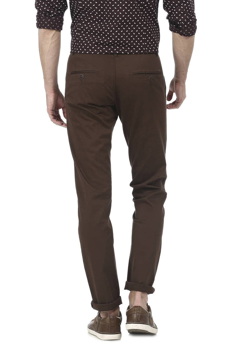 BASICS TAPERED FIT TWILL TROUSER