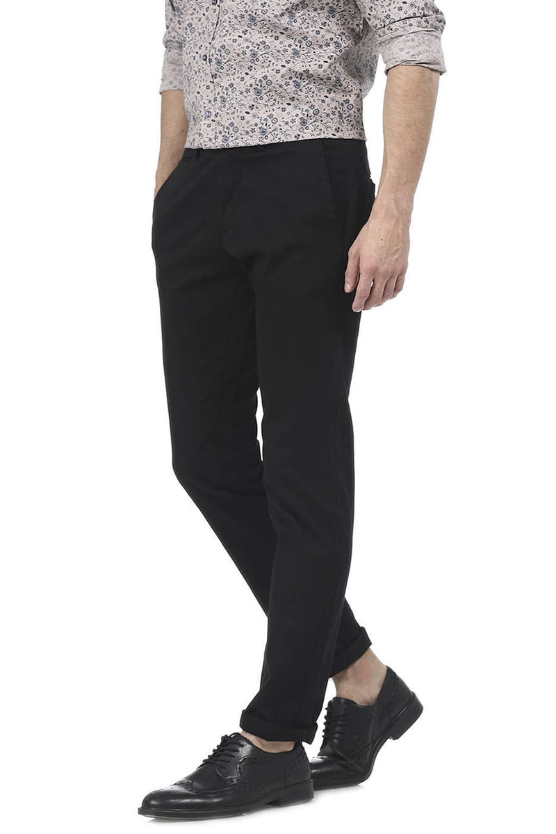 BASICS TAPERED FIT TWILL TROUSER