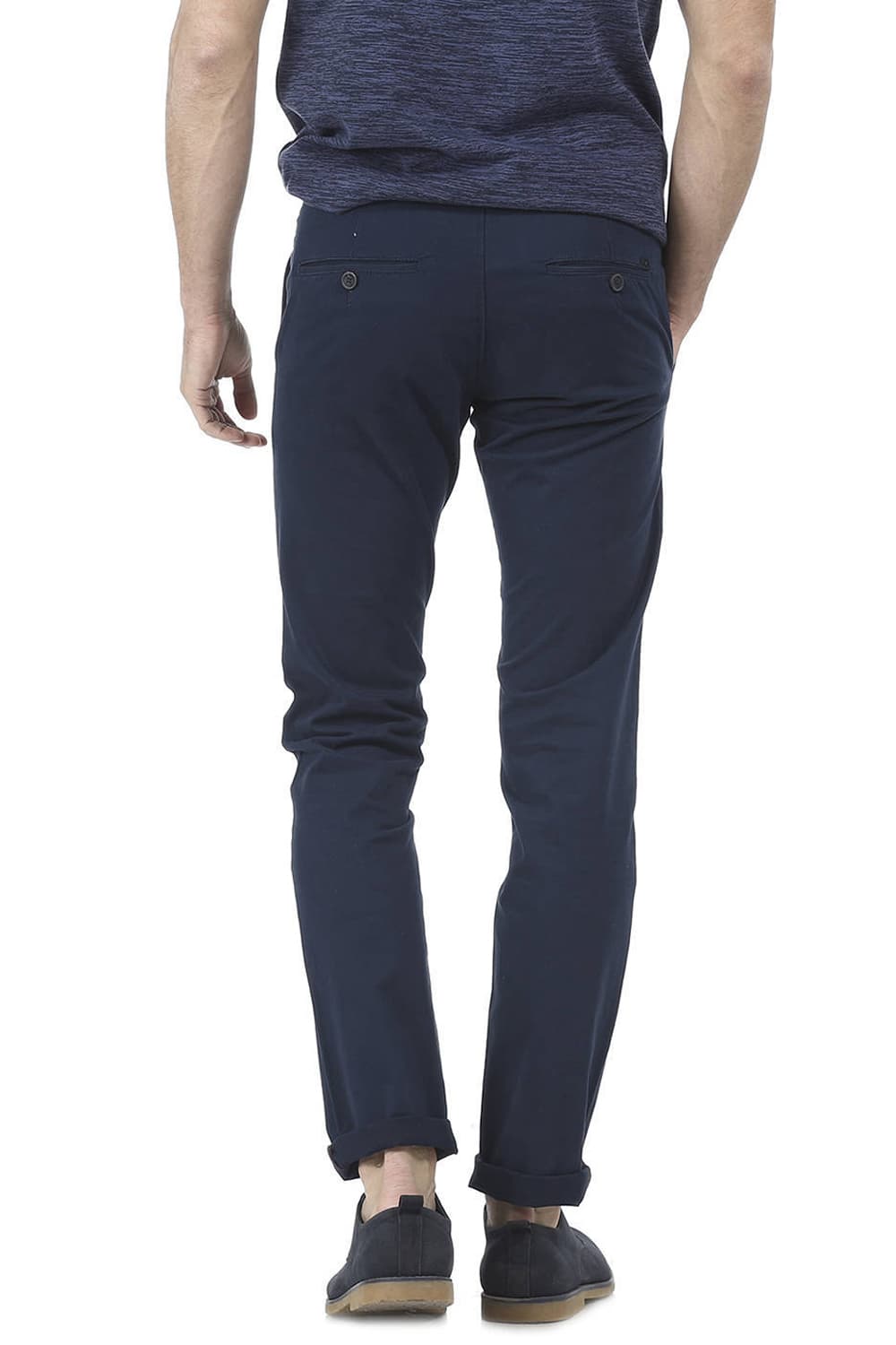 BASICS TAPERED FIT STRETCH TROUSER