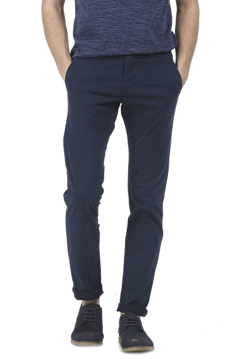 BASICS TAPERED FIT STRETCH TROUSER