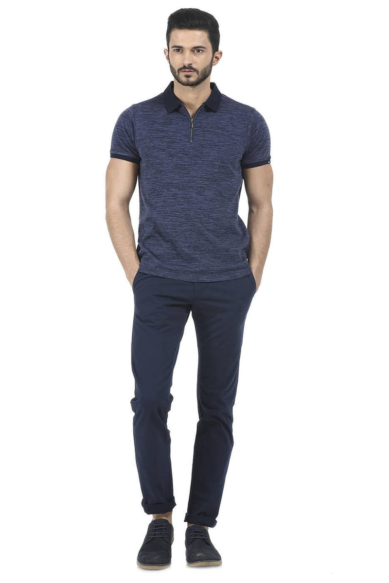 BASICS TAPERED FIT STRETCH TROUSER