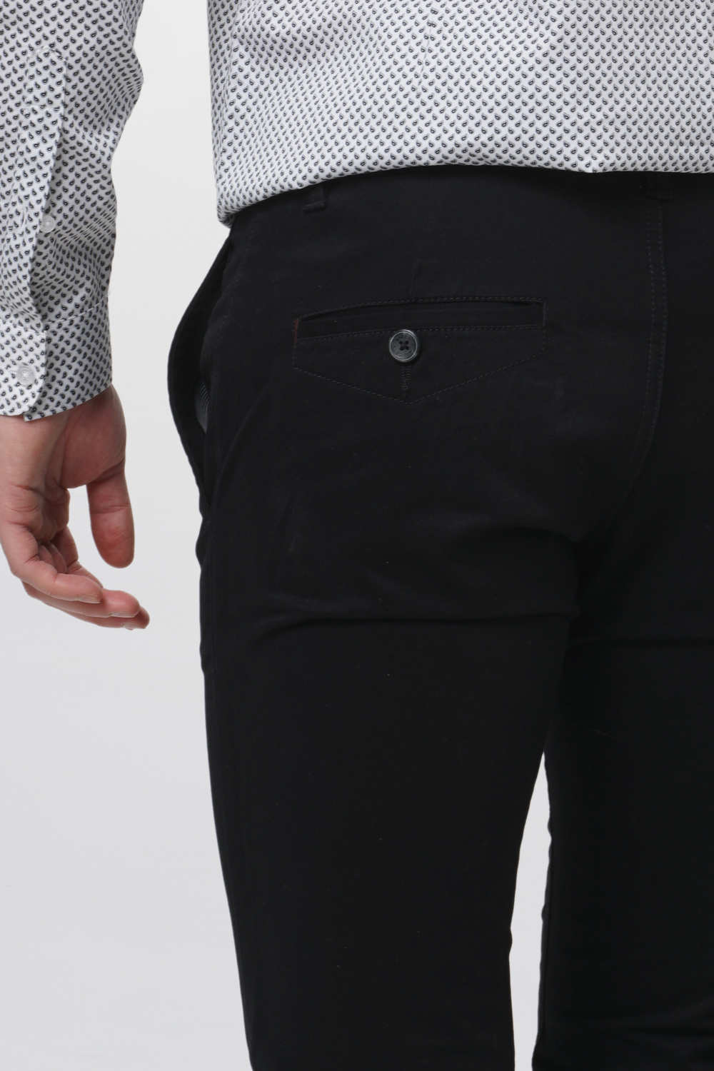 BASICS TAPERED FIT STRETCH TROUSER