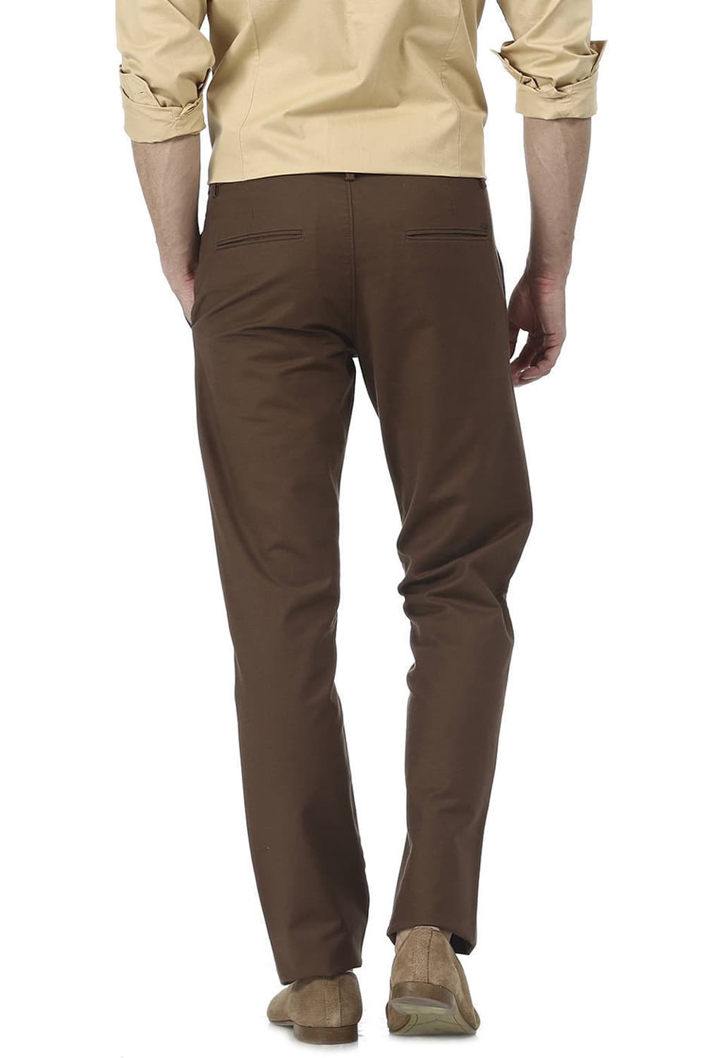 BASICS TAPERED FIT SATIN TROUSER