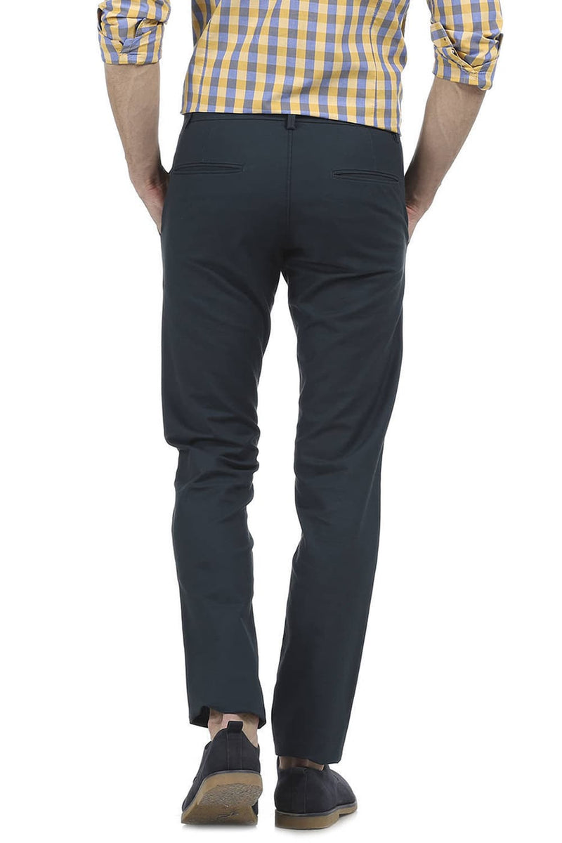 BASICS TAPERED FIT SATIN TROUSER