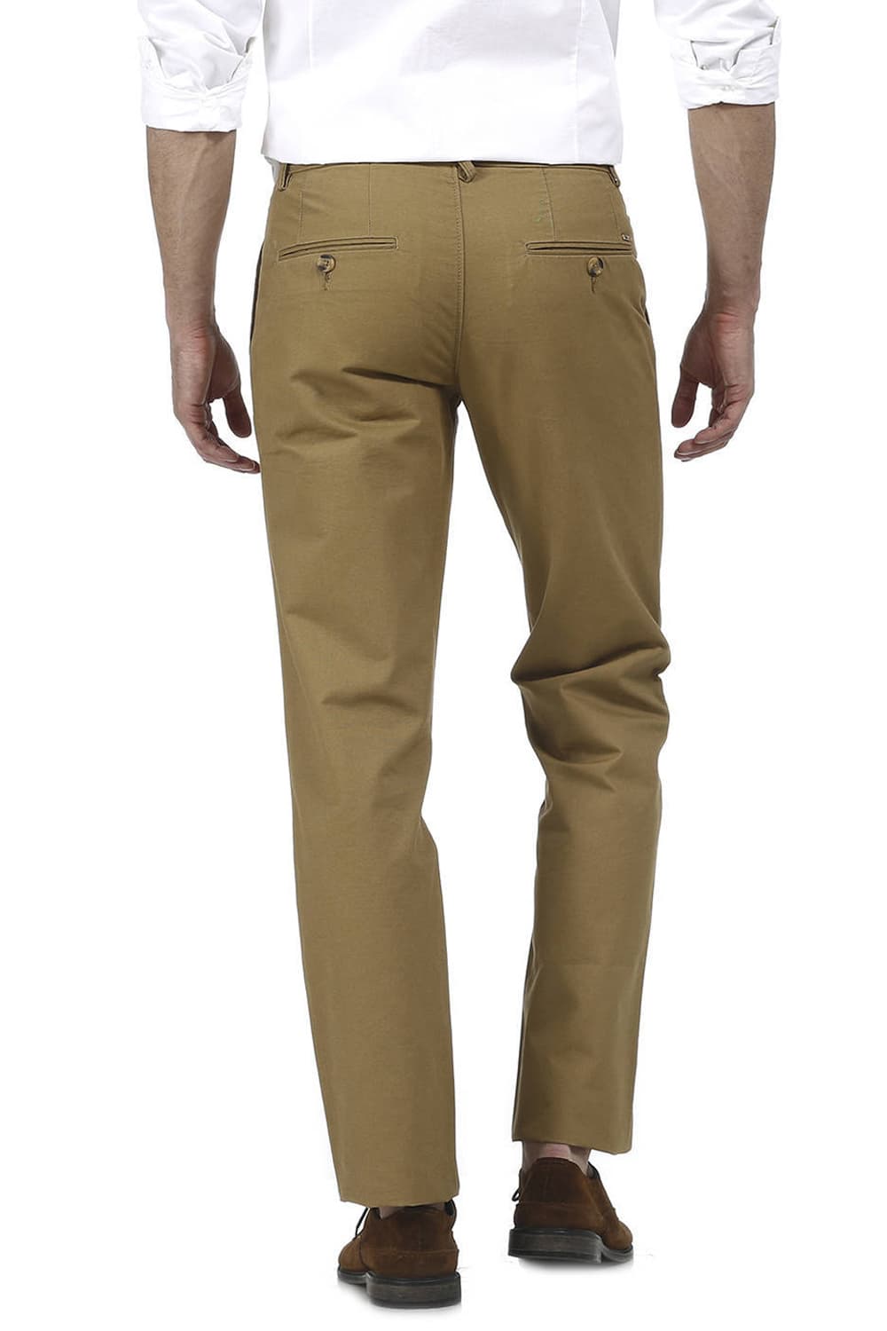 BASICS SLIM FIT STRUCTURE TROUSER