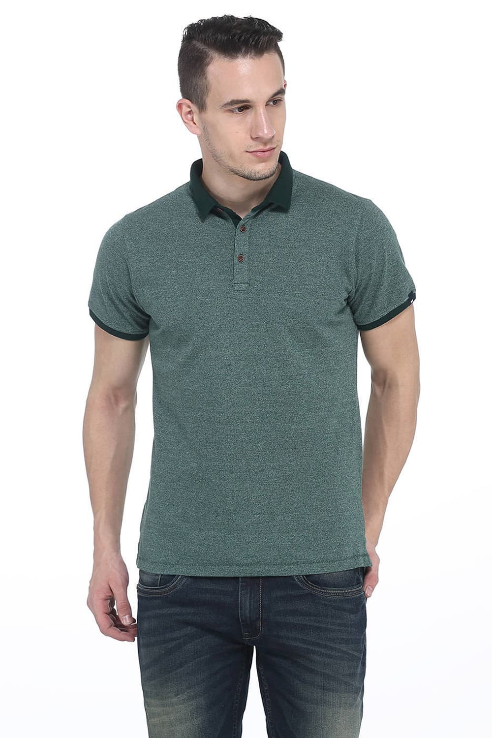 BASICS MUSCLE FIT POLO T.SHIRT