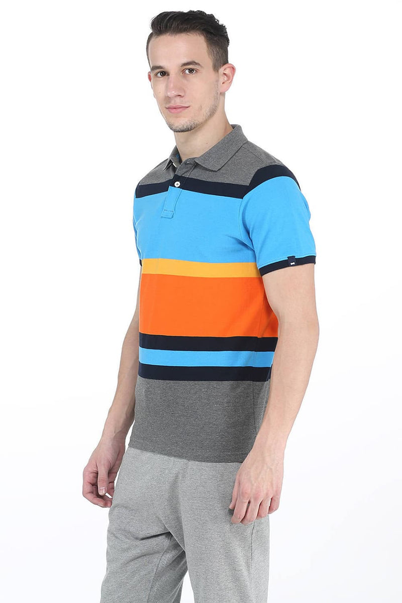 BASICS MUSCLE FIT POLO T. SHIRT