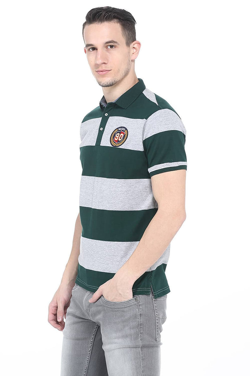 BASICS MUSCLE FIT POLO SHIRT TEE