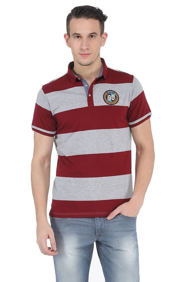 BASICS MUSCLE FIT POLO SHIRT TEE