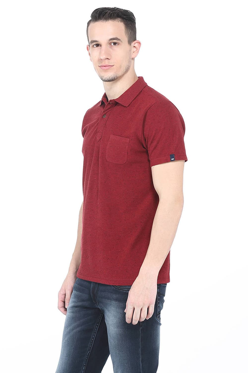 BASICS MUSCLE FIT POLO T SHIRT