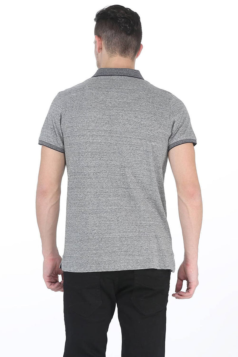 BASICS MUSCLE FIT POLO T SHIRT