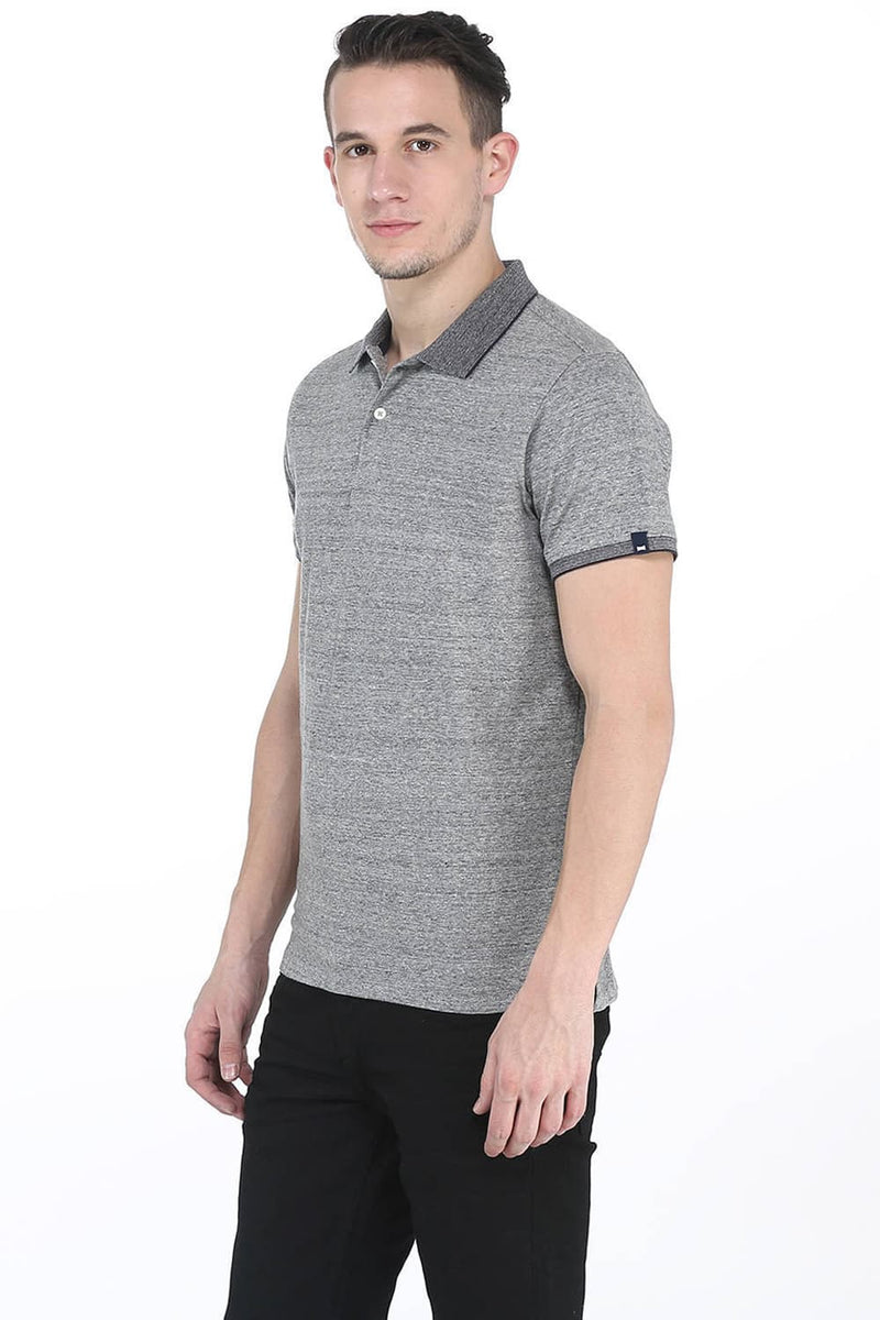 BASICS MUSCLE FIT POLO T SHIRT