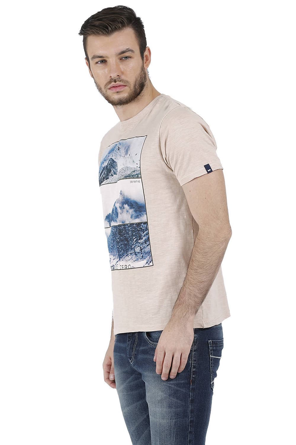 BASICS MUSCLE FIT CREW NECK T.SHIRT