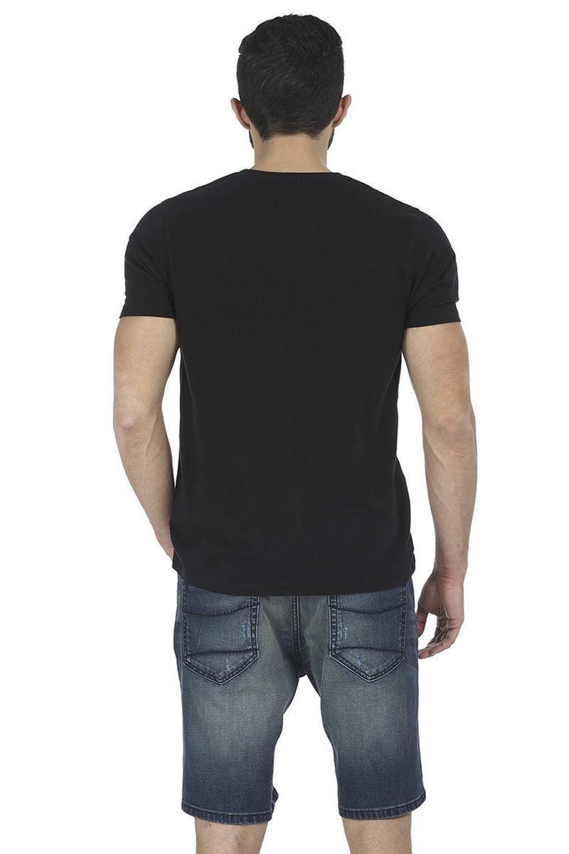 BASICS MUSCLE FIT V NECK T SHIRT