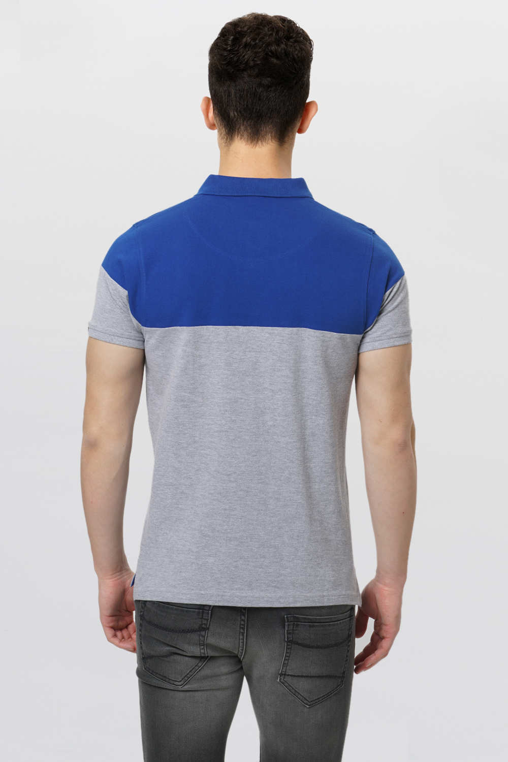 BASICS MUSCLE FIT POLO T SHIRT