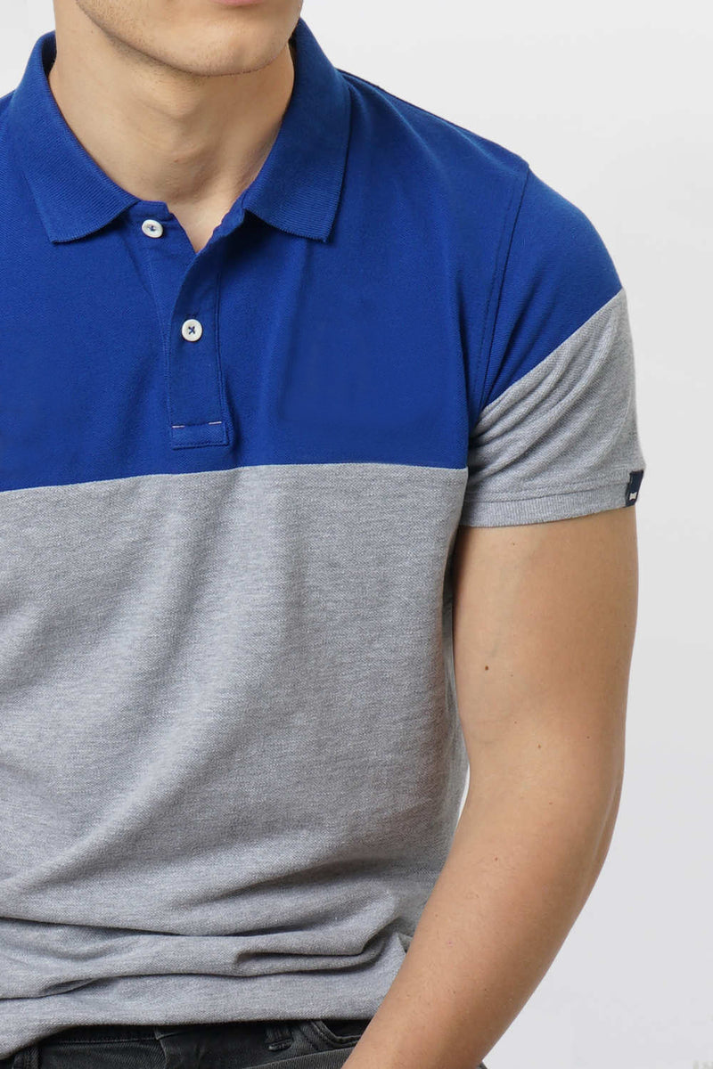 BASICS MUSCLE FIT POLO T SHIRT